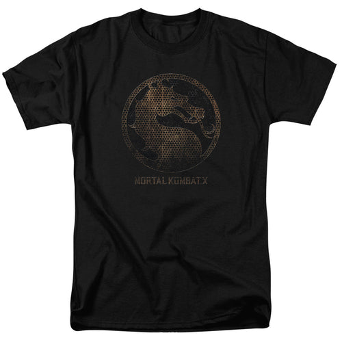 Mortal Kombat X Metal Seal Mens T Shirt Black