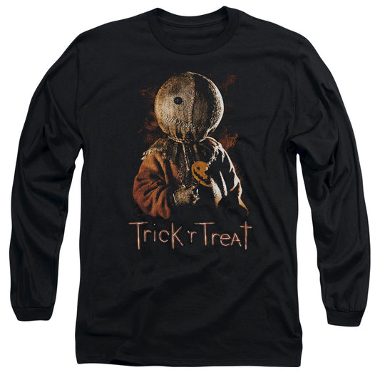 Trick R Treat Sucker Mens Long Sleeve Shirt Black Officially Licensed