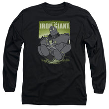 Load image into Gallery viewer, Iron Giant Helping Hand Mens Long Sleeve Shirt Black Officially Licensed
