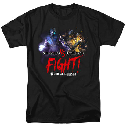 Mortal Kombat X Fight Mens T Shirt Black
