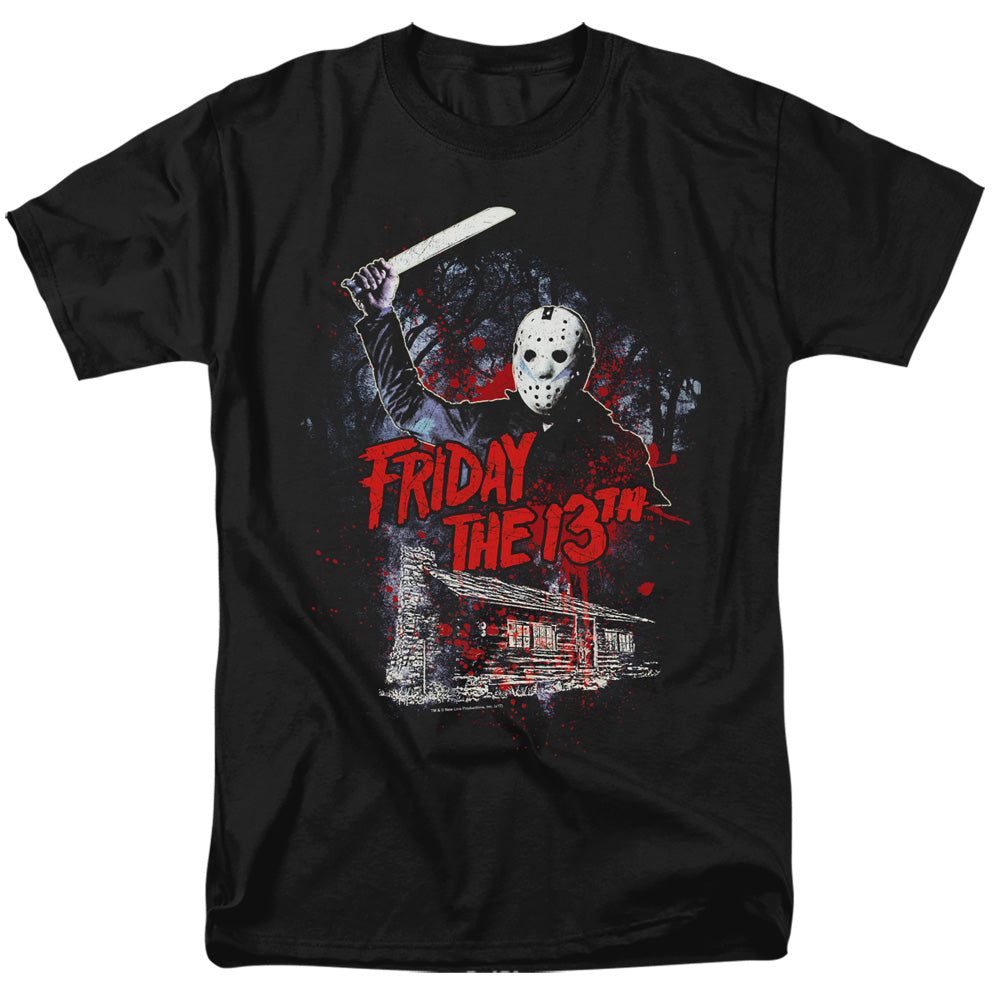 Friday The 13Th Cabin Mens T Shirt Black