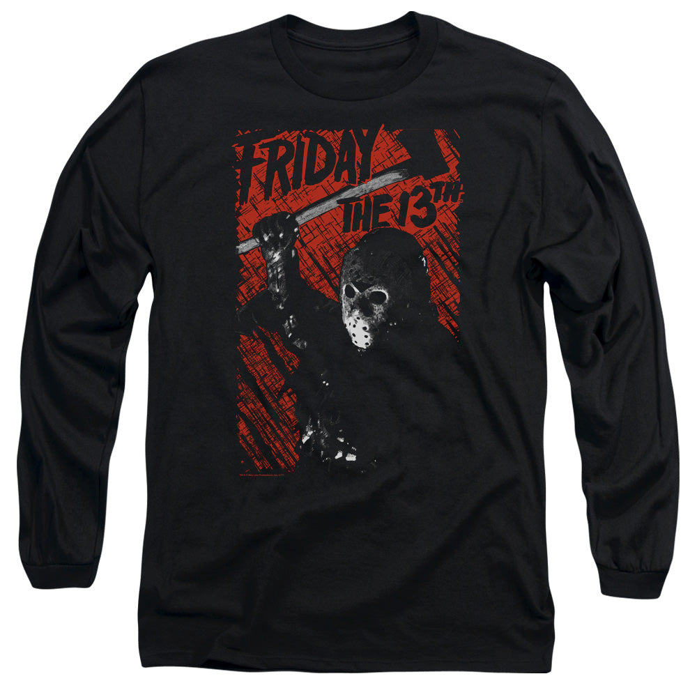 Friday The 13th Jason Lives Mens Long Sleeve Shirt Black