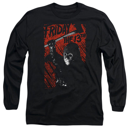 Friday The 13th Jason Lives Mens Long Sleeve Shirt Black