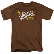 Load image into Gallery viewer, Willy Wonka And The Chocolate Factory Wonka Logo Mens T Shirt Coffee
