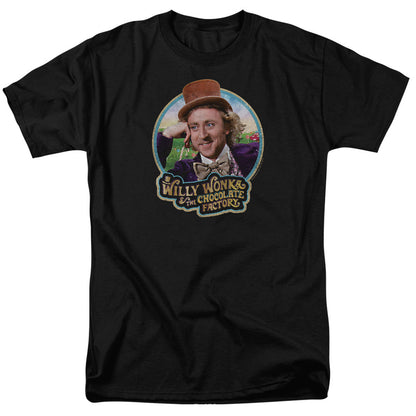 Willy Wonka And The Chocolate Factory Its Scrumdiddlyumptious Mens T Shirt Black
