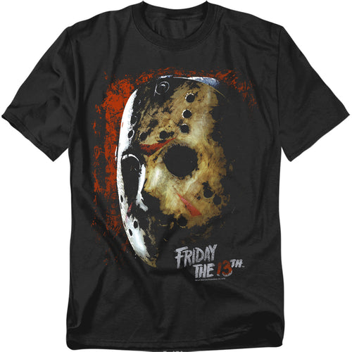 Friday The 13Th Mask Of Death Mens T Shirt Black