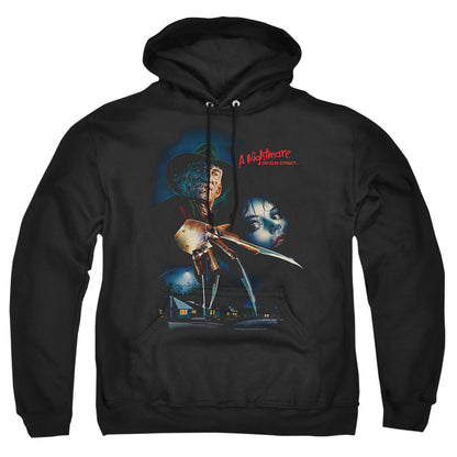 Nightmare On Elm Street Elm Street Poster Mens Hoodie Black