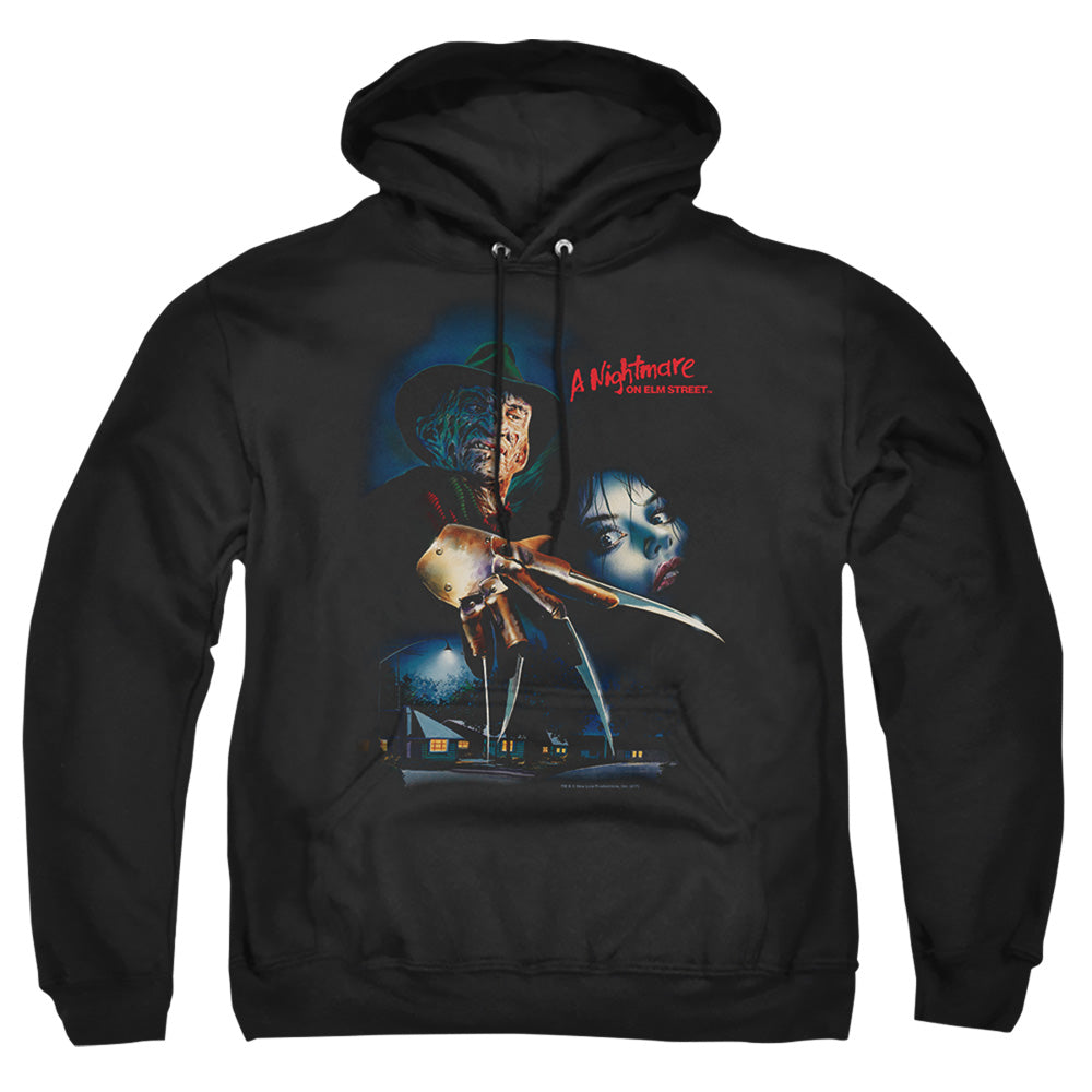Nightmare On Elm Street Elm Street Poster Mens Hoodie Black