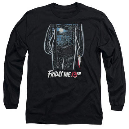 Friday The 13Th 13Th Poster Mens Long Sleeve Shirt Black Officially Licensed