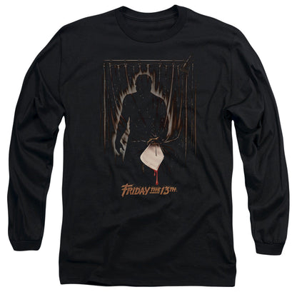 Friday The 13Th Part 3 Poster Mens Long Sleeve Shirt Black Officially Licensed