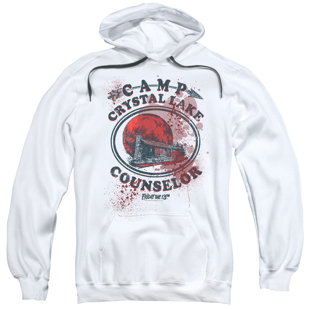 Friday The 13th Camp Counselor Victim Mens Hoodie White