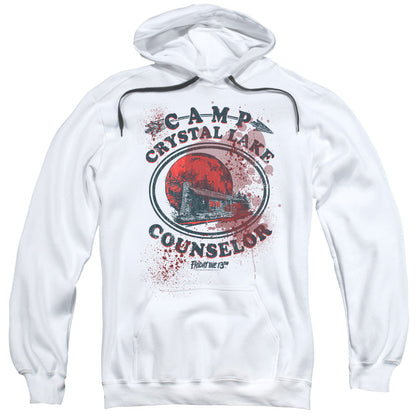Friday The 13th Camp Counselor Victim Mens Hoodie White
