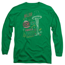 Load image into Gallery viewer, A Christmas Story Its A Major Prize Mens Long Sleeve Shirt Kelly Green
