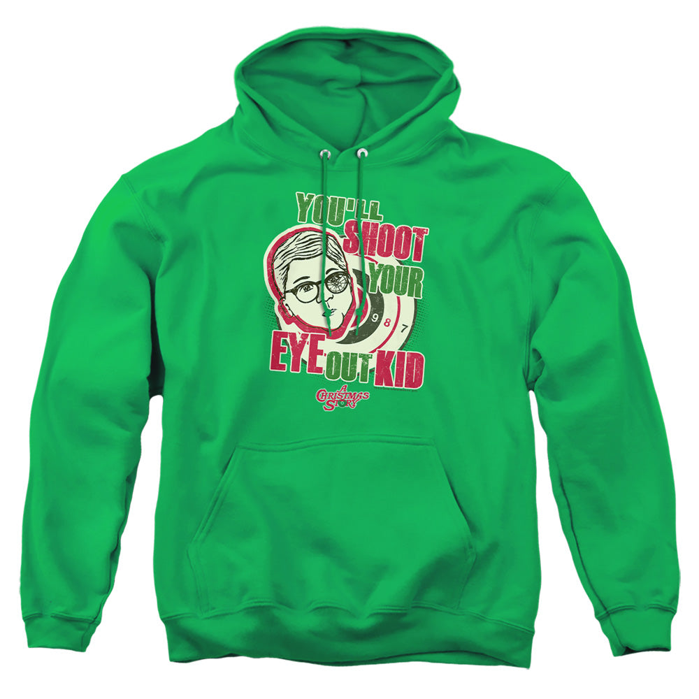 A Christmas Story Youll Shoot Your Eye Out Mens Hoodie Kelly Green
