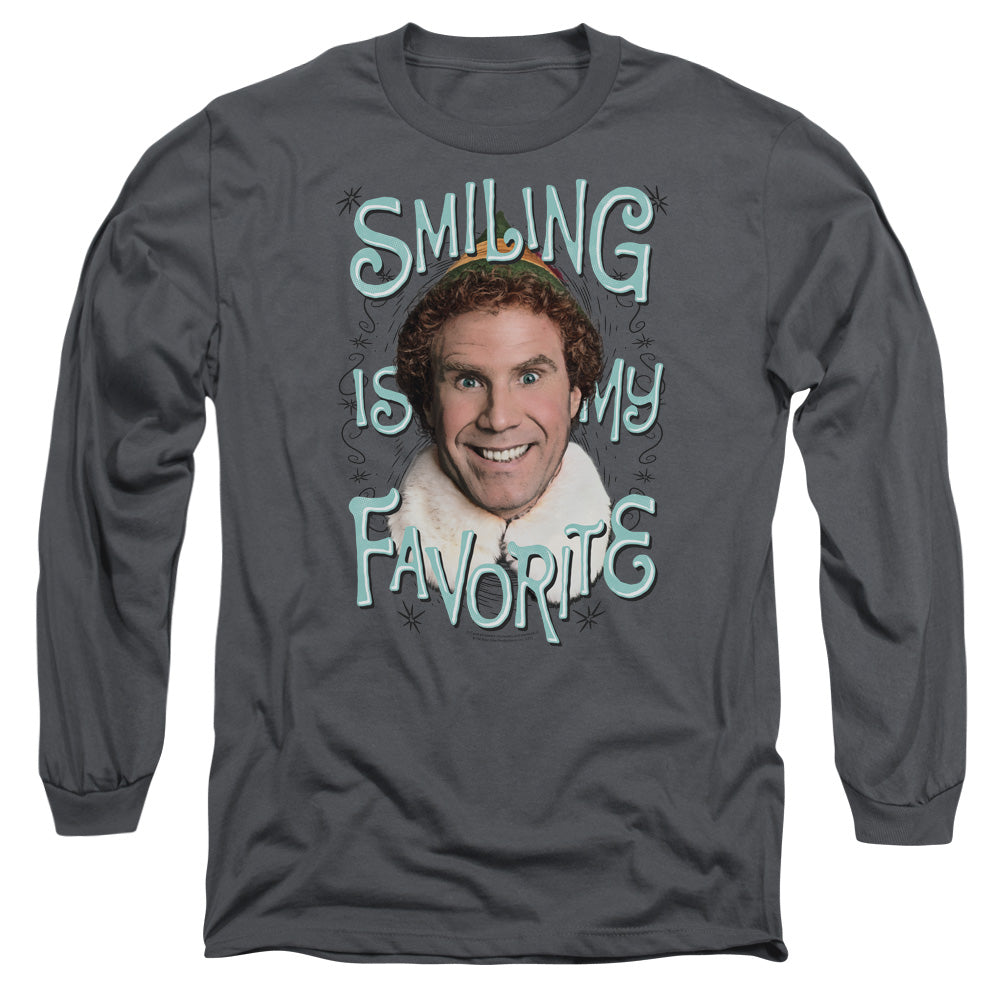 Elf Iling Mens Long Sleeve Shirt Charcoal