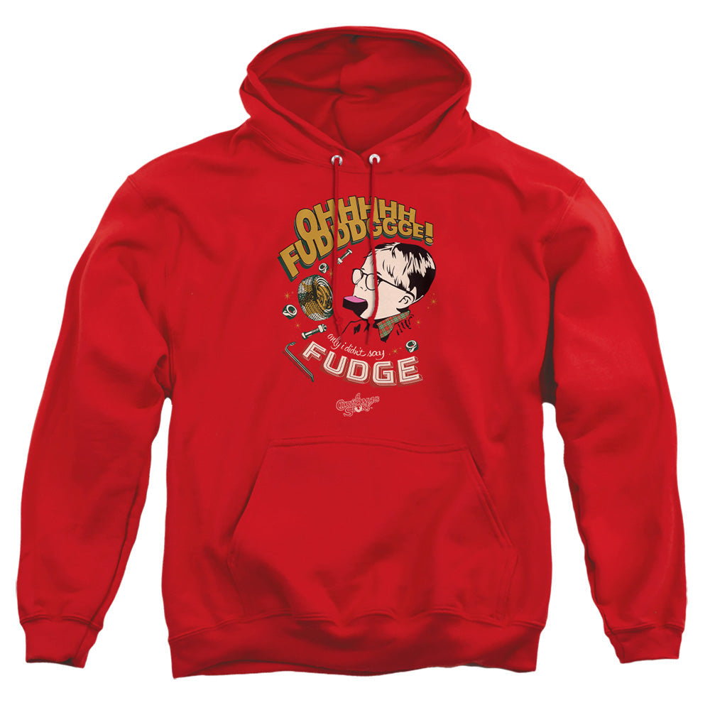 A Christmas Story Fudge Mens Hoodie Red