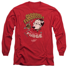 Load image into Gallery viewer, A Christmas Story Fudge Mens Long Sleeve Shirt Red
