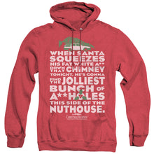 Load image into Gallery viewer, Christmas Vacation Jolliest Bunch Heather Mens Hoodie Red
