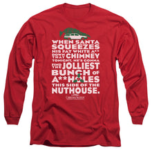 Load image into Gallery viewer, Christmas Vacation Jolliest Bunch Mens Long Sleeve Shirt Red
