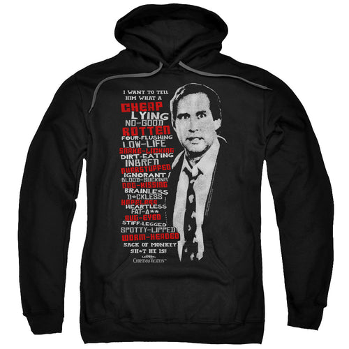 Christmas Vacation Profanities Mens Hoodie Black