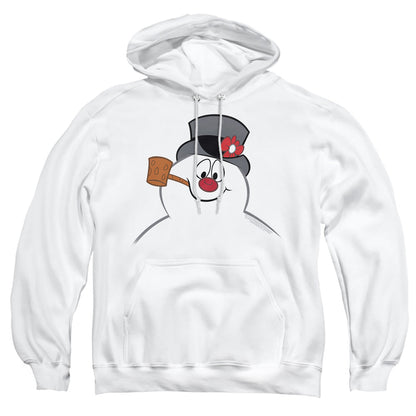 Frosty The Snowman Frosty Face Mens Hoodie White