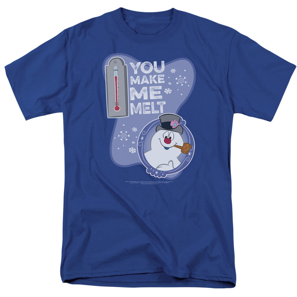 Frosty The Snowman Melt Mens T Shirt Royal