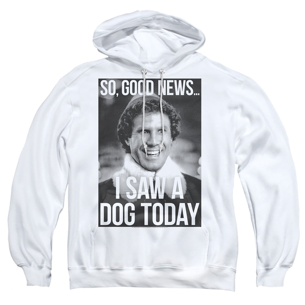 Elf Must Love Dogs Mens Hoodie White