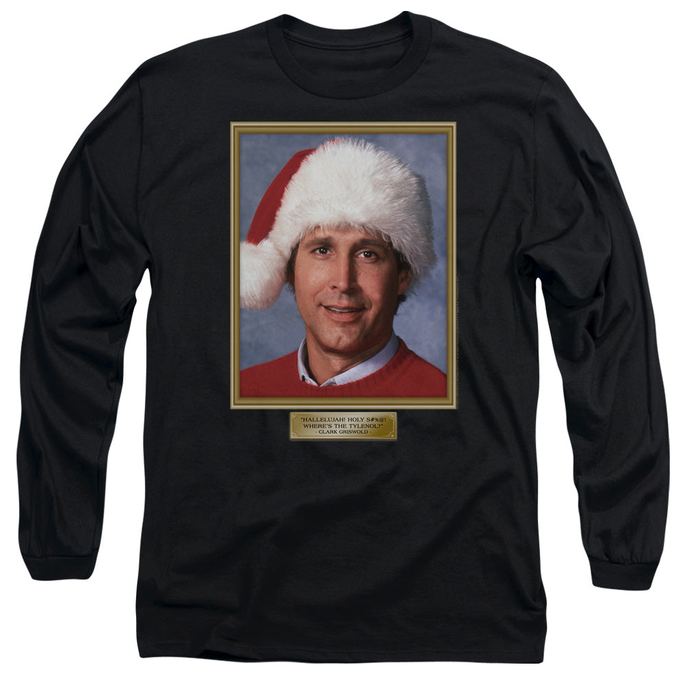 Christmas Vacation Hallelujah Mens Long Sleeve Shirt Black Officially Licensed