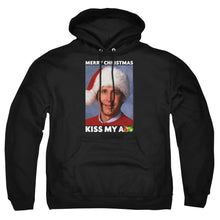 Load image into Gallery viewer, Christmas Vacation Merry Kiss Mens Hoodie Black
