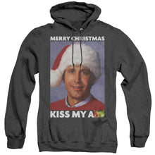 Load image into Gallery viewer, Christmas Vacation Merry Kiss Heather Mens Hoodie Black
