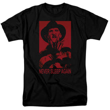 Load image into Gallery viewer, Nightmare On Elm Street Never Sleep Again Mens T Shirt Black
