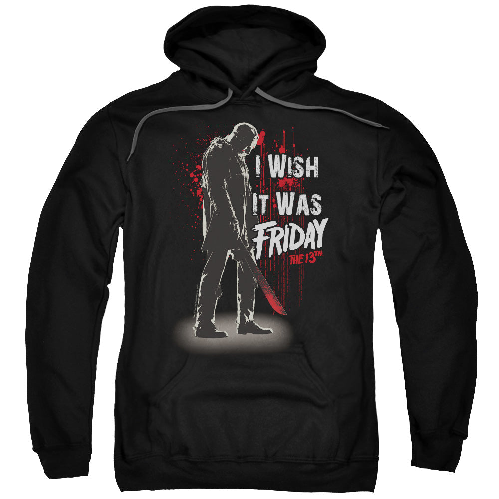 Friday The 13th I Wish It Was Friday Mens Hoodie Black
