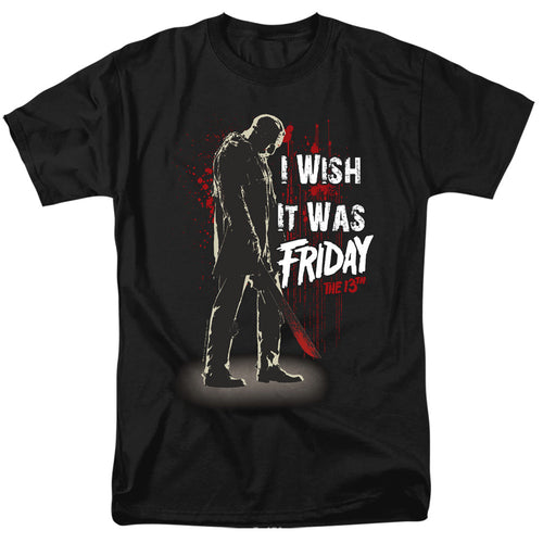 Friday The 13Th I Wish It Was Friday Mens T Shirt Black