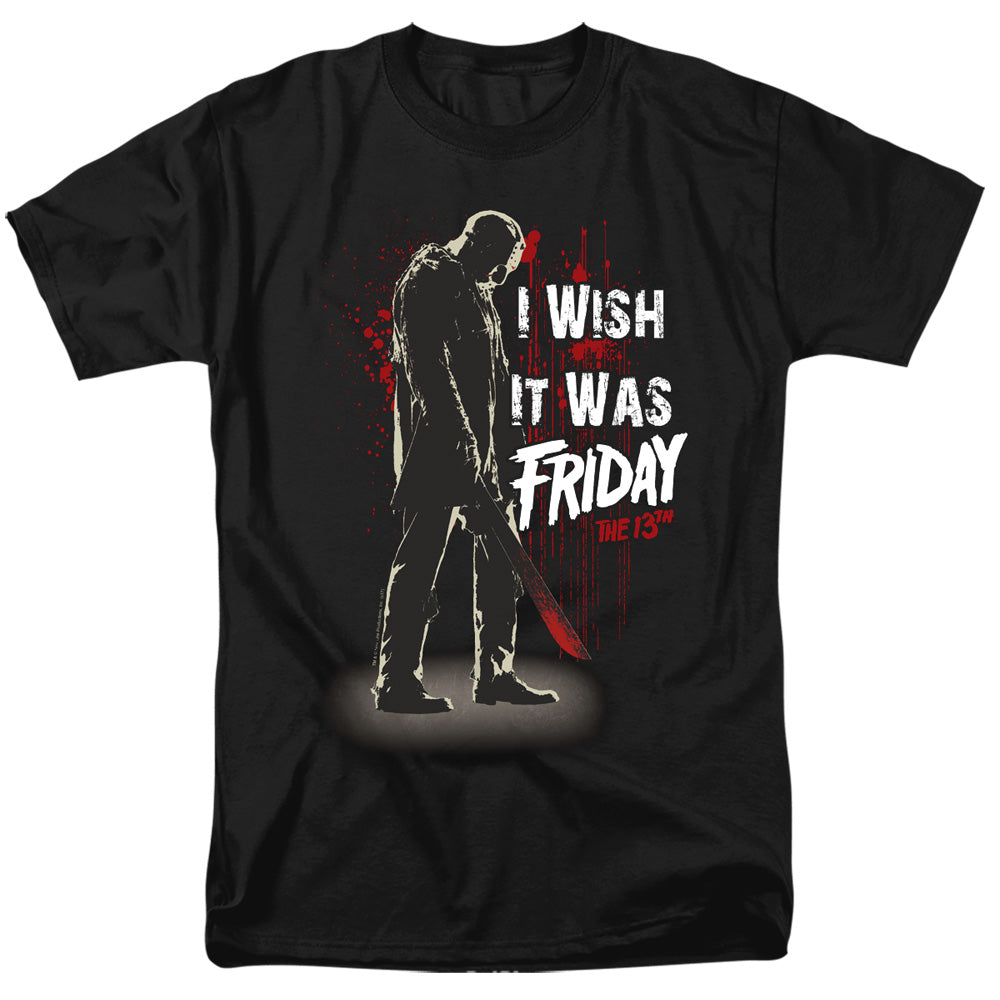 Friday The 13Th I Wish It Was Friday Mens T Shirt Black
