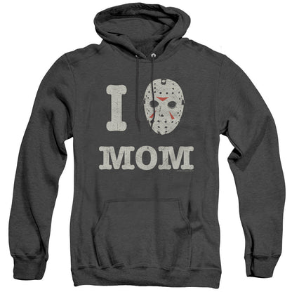 Friday The 13Th Mommas Boy Heather Mens Hoodie Black