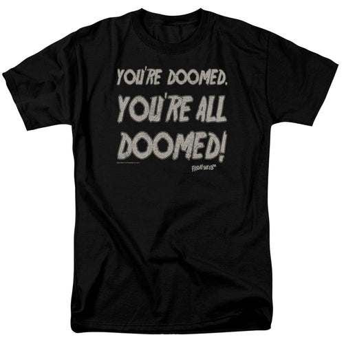 Friday The 13Th Doomed Mens T Shirt Black