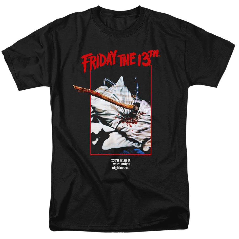 Friday The 13Th Axe Poster Mens T Shirt Black