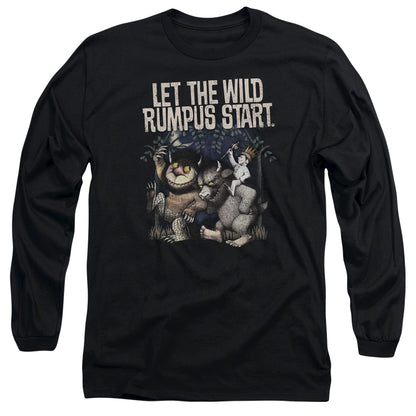 Where The Wild Things Are Wild Rumpus Mens Long Sleeve Shirt Black Officially Licensed
