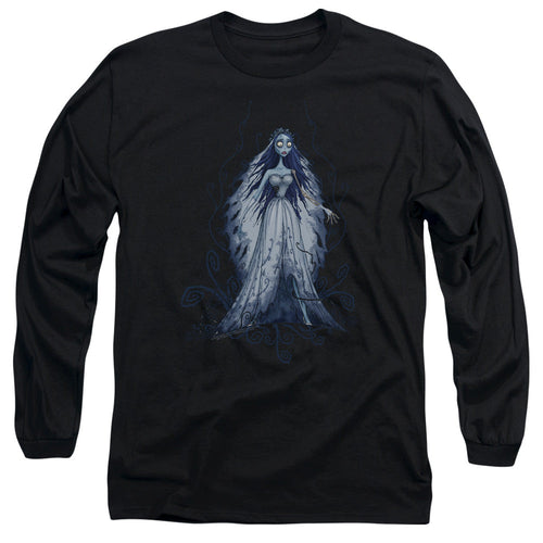 Corpse Bride Vines Mens Long Sleeve Shirt Black