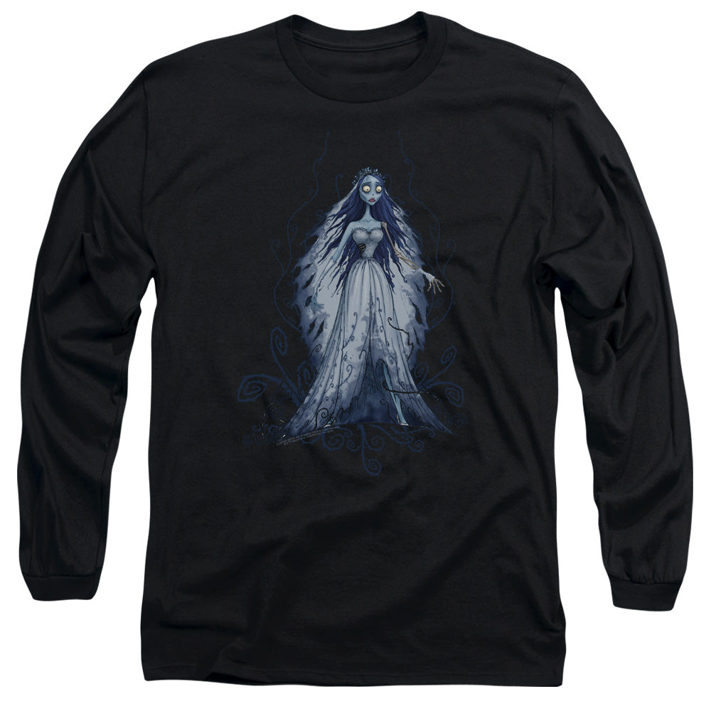 Corpse Bride Vines Mens Long Sleeve Shirt Black Officially Licensed