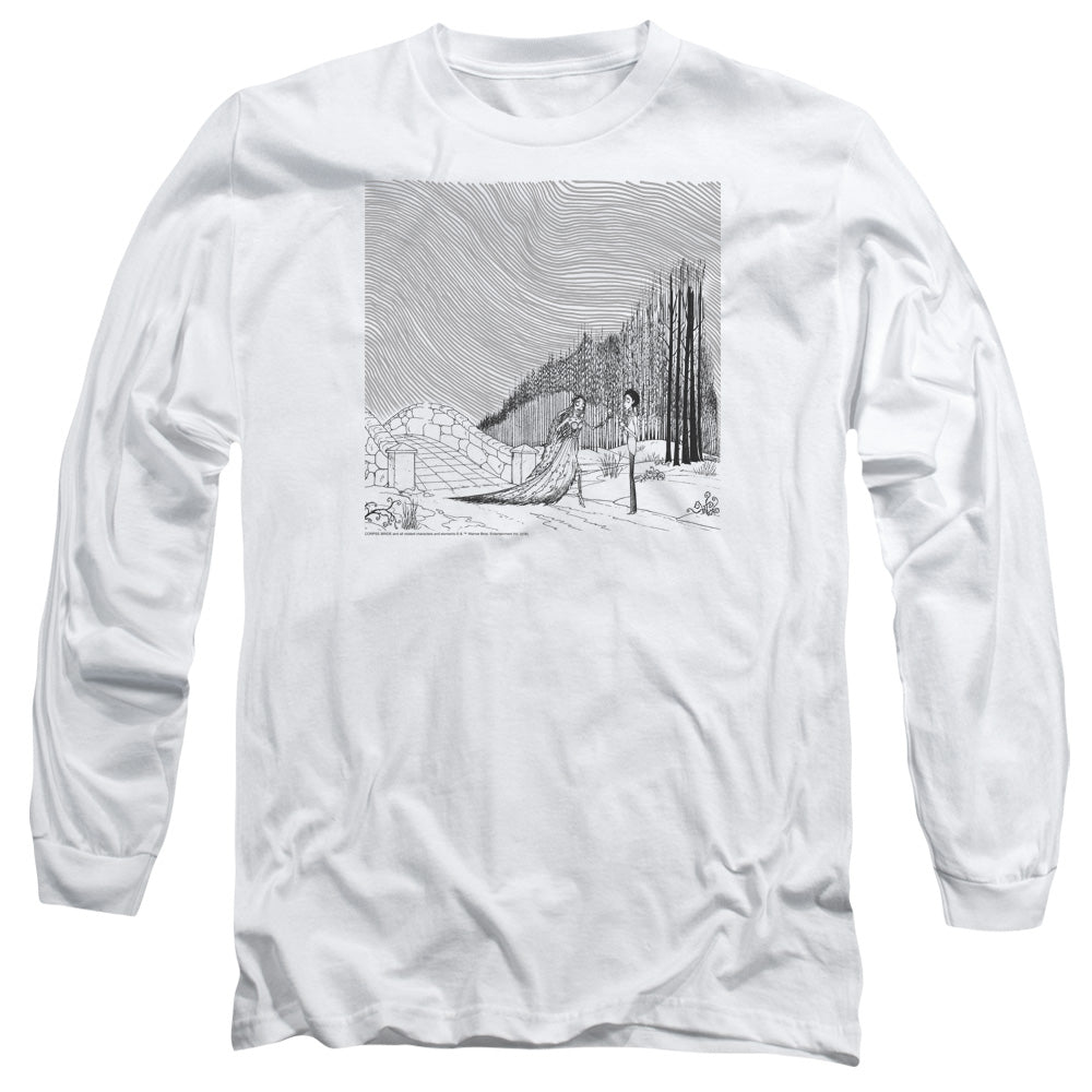 Corpse Bride My Darling Mens Long Sleeve Shirt White Officially Licensed