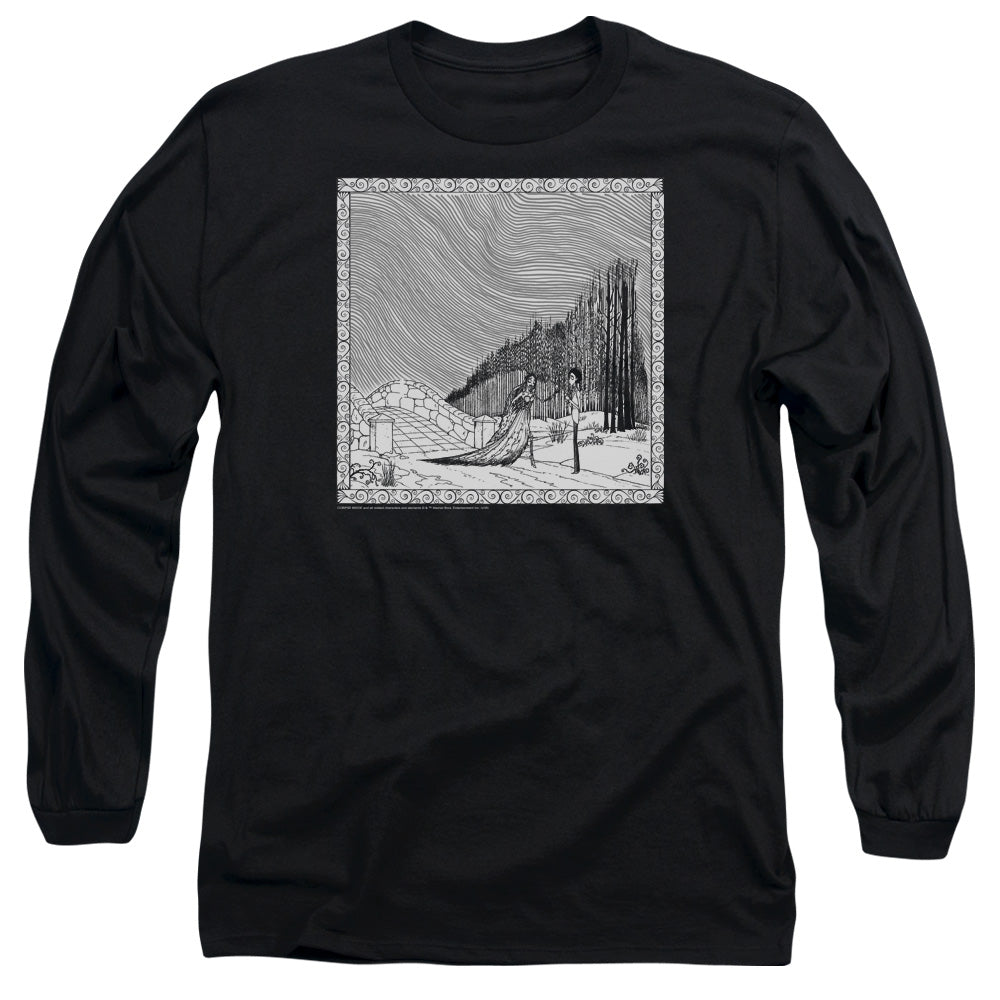 Corpse Bride My Darling Mens Long Sleeve Shirt Black Officially Licensed