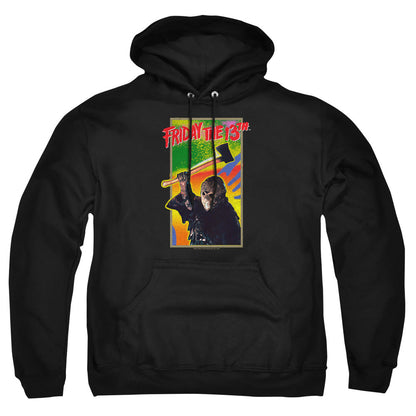 Friday The 13Th Retro Game Mens Hoodie Black
