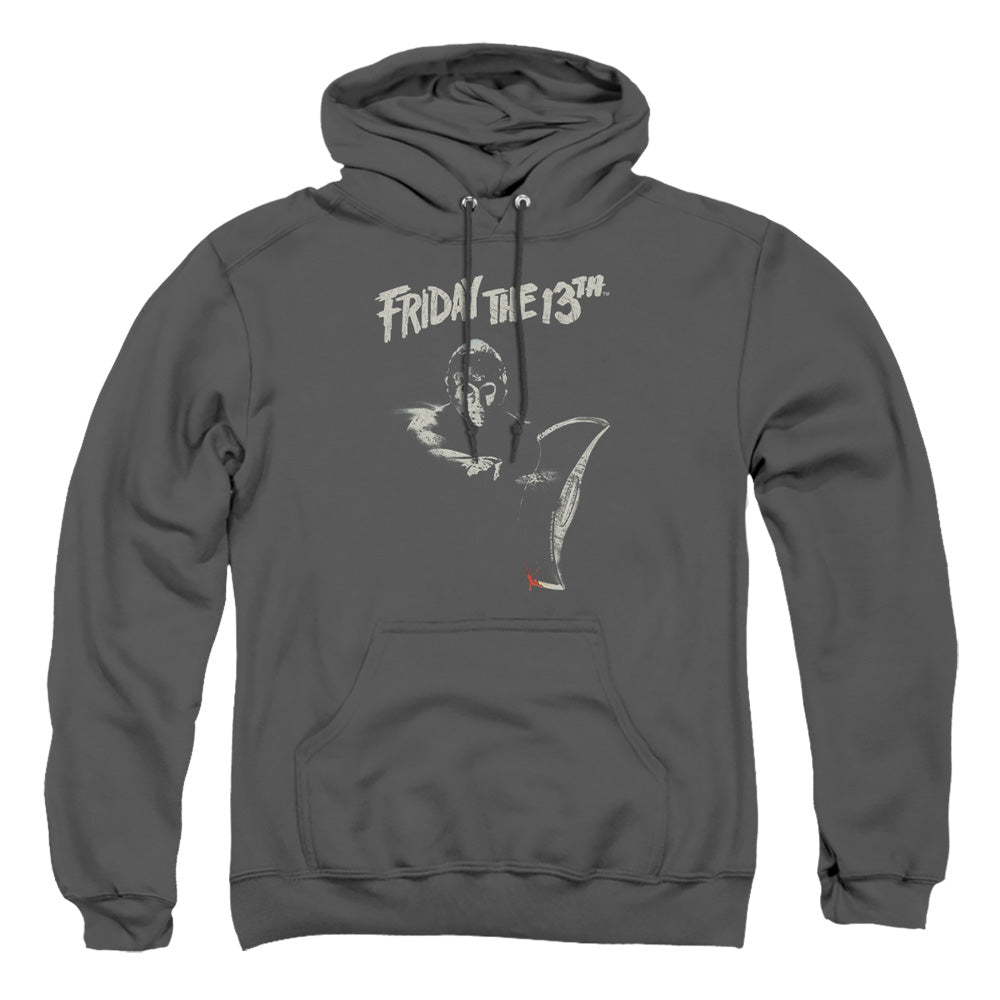 Friday The 13Th Ax Mens Hoodie Charcoal