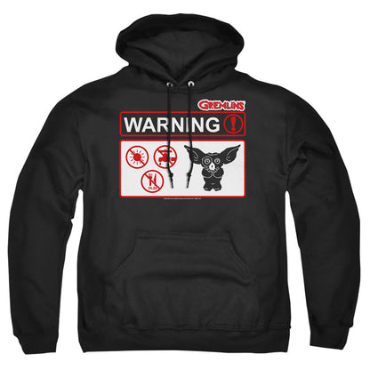 Gremlins Warning Mens Hoodie Black