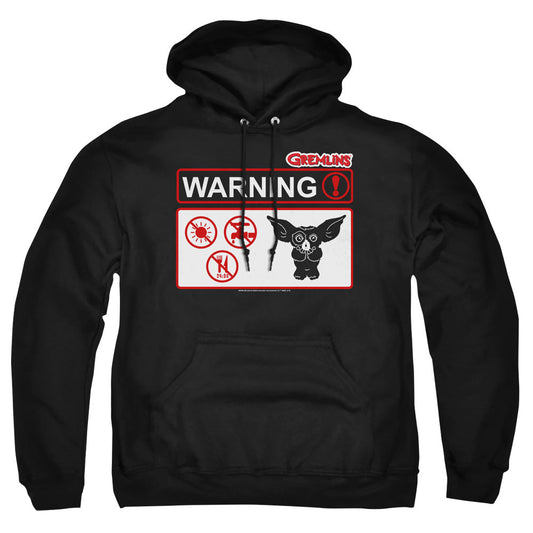 Gremlins Warning Mens Hoodie Black