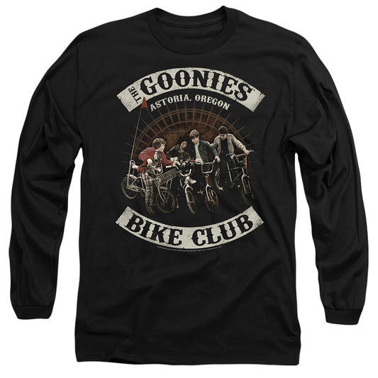 The Goonies Bike Club Mens Long Sleeve Shirt Black Officially Licensed