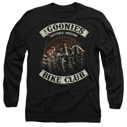 The Goonies Bike Club Mens Long Sleeve Shirt Black Officially Licensed