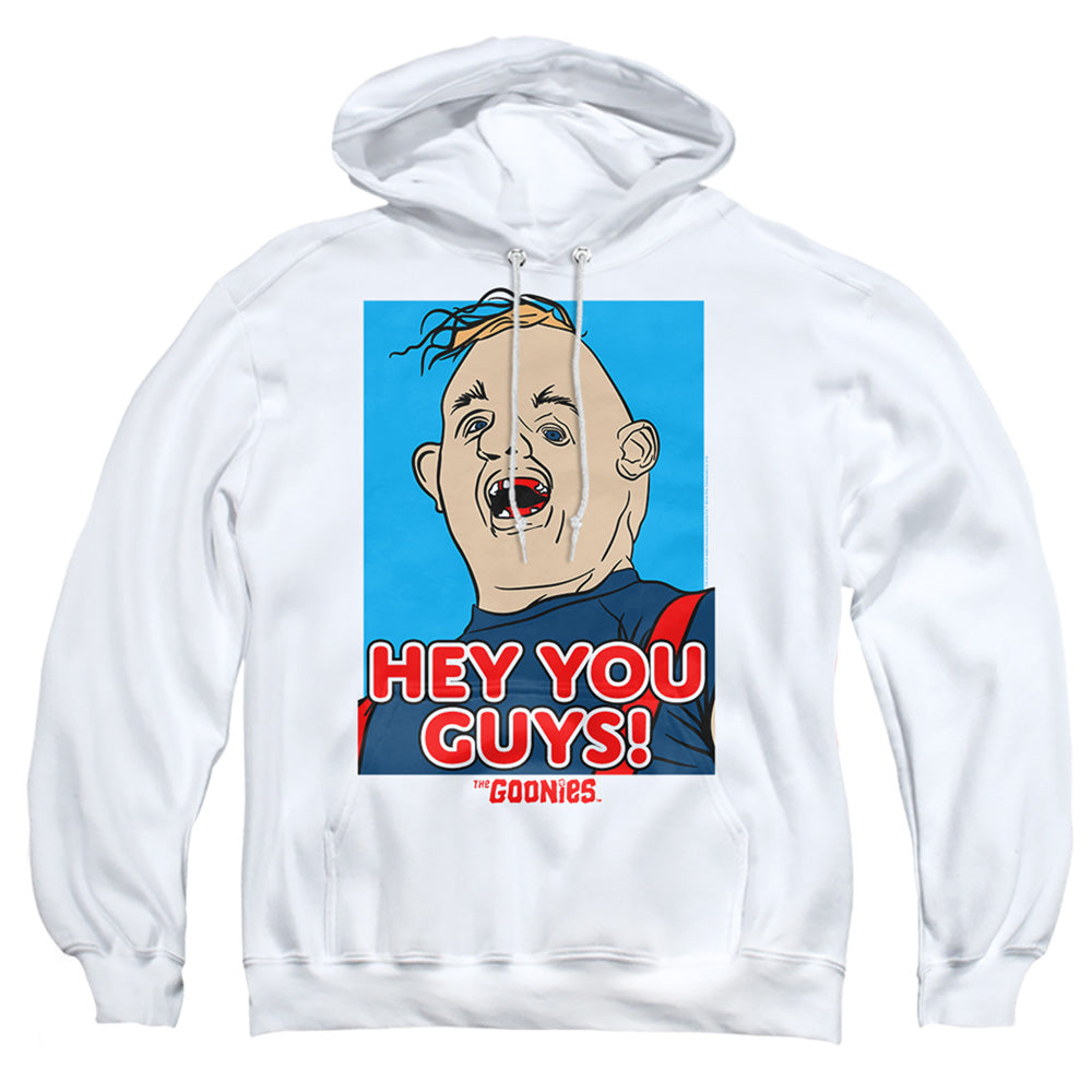 The Goonies Sloth Hey You Guys Mens Hoodie White