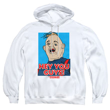 Load image into Gallery viewer, The Goonies Sloth Hey You Guys Mens Hoodie White
